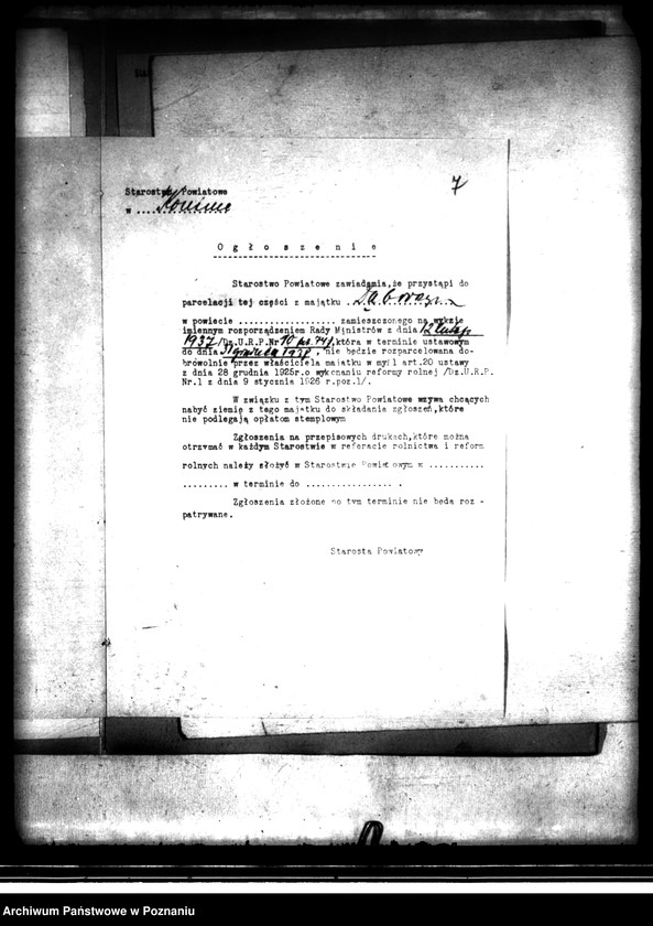 image.from.unit.number "Majątek Dąbroszyn powiatu konińskiego parcelacja"