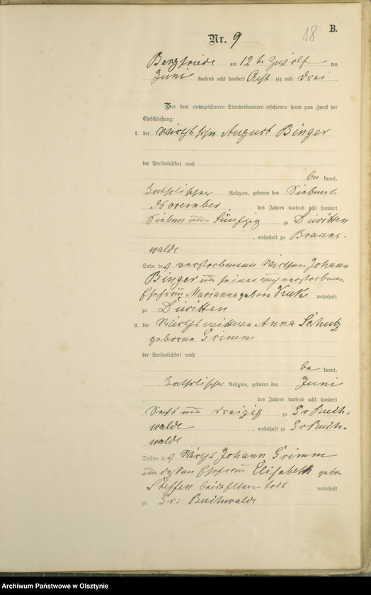 image.from.unit.number "Heiraths-Haupt-Register Nr 1 - 21"