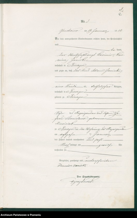 Obraz 5 z jednostki "Sterbe-Haupt-Register"