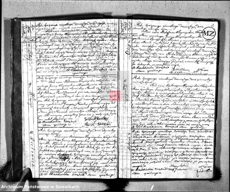 image.from.unit.number "Akta zeszłych gminy wieysieyskiey od 1-go maja 1810"