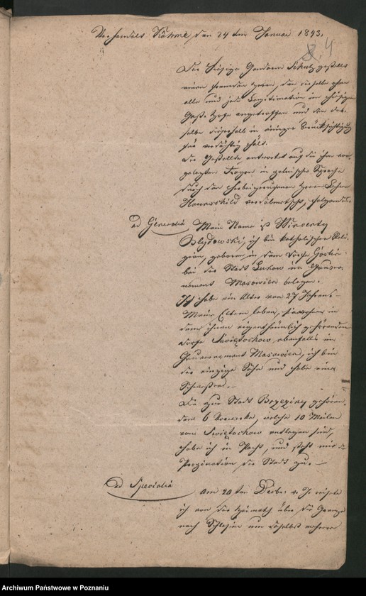 Obraz 8 z jednostki "A. betr. den Überläufer Vinzent Blendowski"