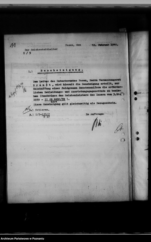 Obraz 15 z jednostki "Personalakten der Landräte und deren Vertreter"