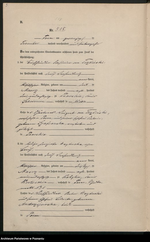 Obraz 7 z jednostki "Księga miejscowa małżeństw tom III [Rejestr główny małżeństw]"