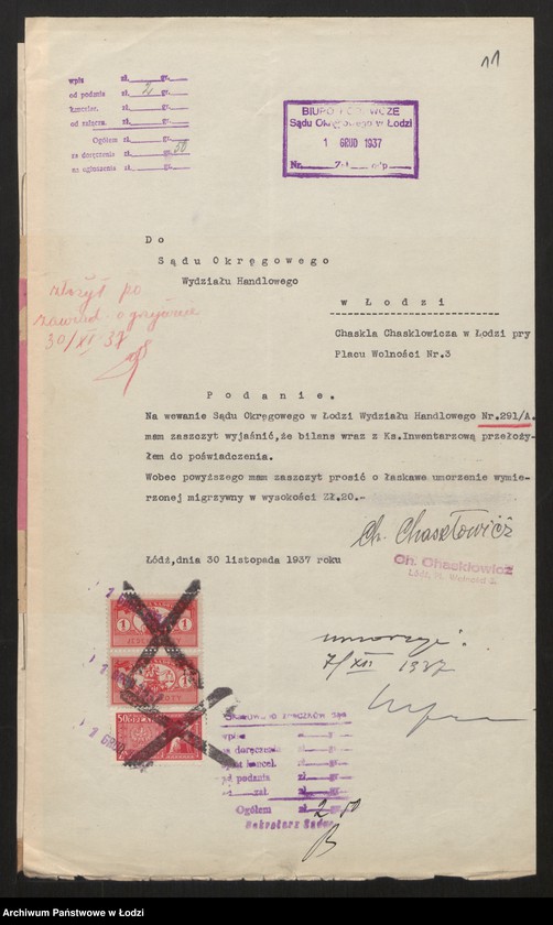 Obraz 13 z jednostki "Chaskel Chasklowicz - kupiec i krawiec"