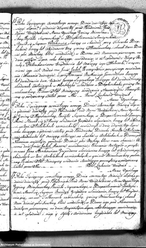 image.from.team "Akta stanu cywilnego parafii rzymskokatolickiej w Mirosławiu"