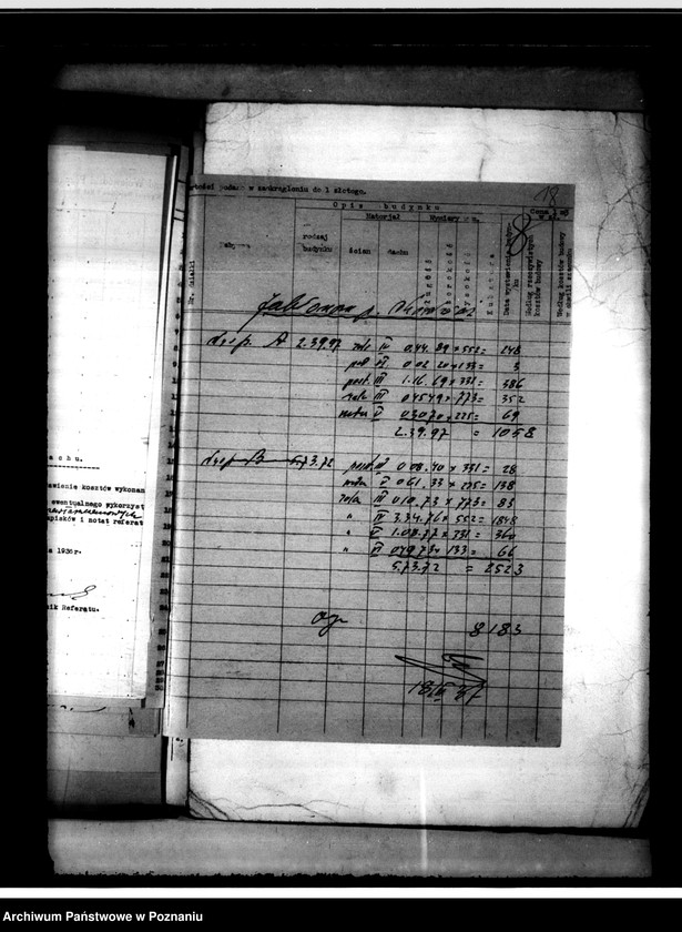 Obraz 19 z jednostki "Operat szacunkowy Jabłonowo powiat chodzieski i tymczasowy rejestr pomiarowy"