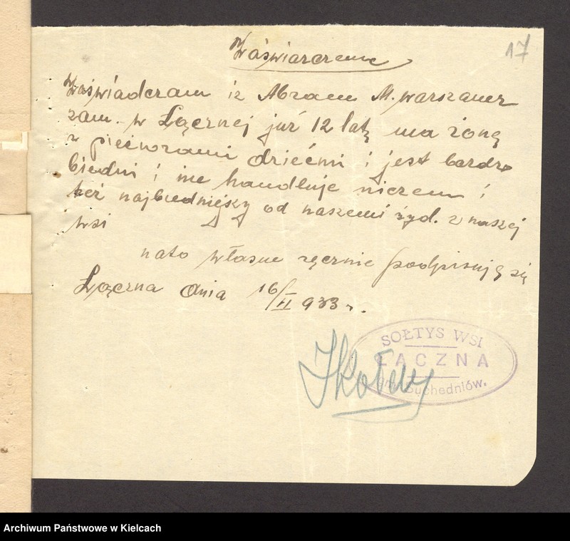 Obraz 19 z jednostki "[Odwołanie od wymiaru składki na rzecz gminy wyznaniowej żydowskiej w Bodzentynie]"