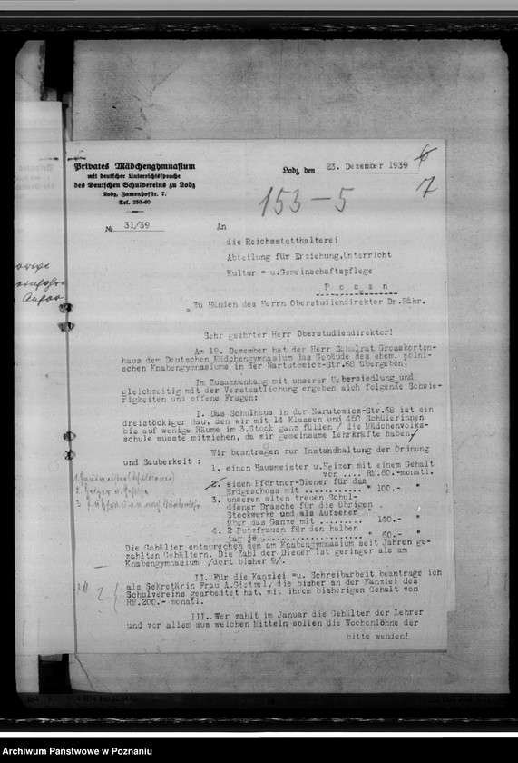 Obraz 11 z jednostki "Oberschule für Mädchen zu Lodz"