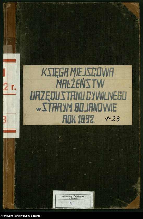 Obraz 2 z jednostki "[Księga małżeństw]"