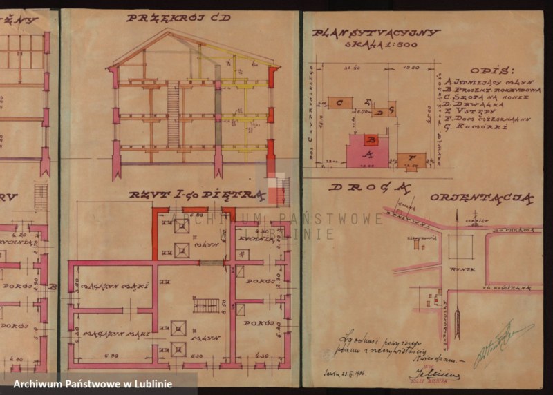 image.from.unit.number "[Projekt rozbudowy młyna M. Holcblata w Sawinie, pow. chełmski]"