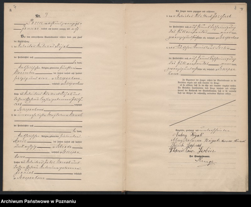 Obraz 6 z jednostki "Księga małżeństw"