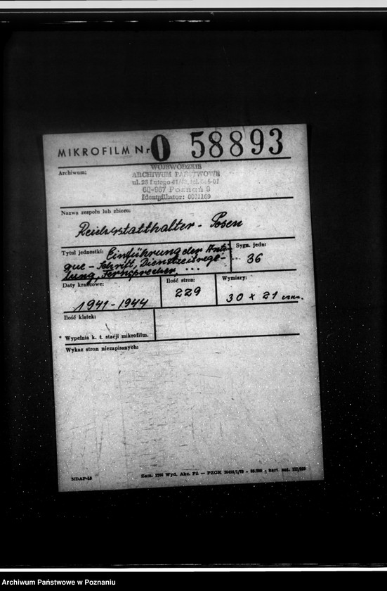 Obraz 2 z jednostki "Einführung der Antigue - Schrift, Dienstzeitregelung, Fernsprecher, Geschäftsverteilungsplan, Luftschutzwache"