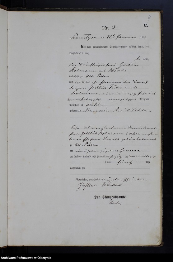 image.from.unit.number "Sterbe-Haupt-Register Nr 1 - 98"