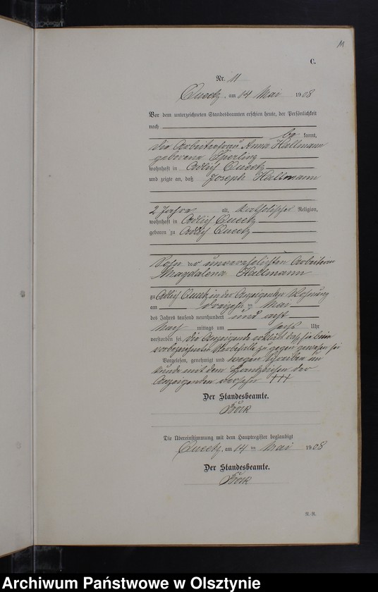 image.from.unit.number "Sterbe-Neben-Register Nr 1 - 23"