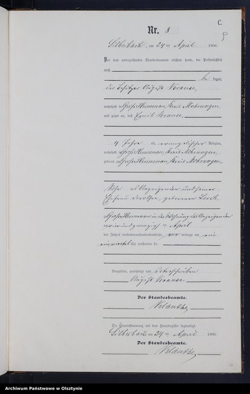 image.from.unit.number "Sterbe-Neben-Register Nr 1 - 28"