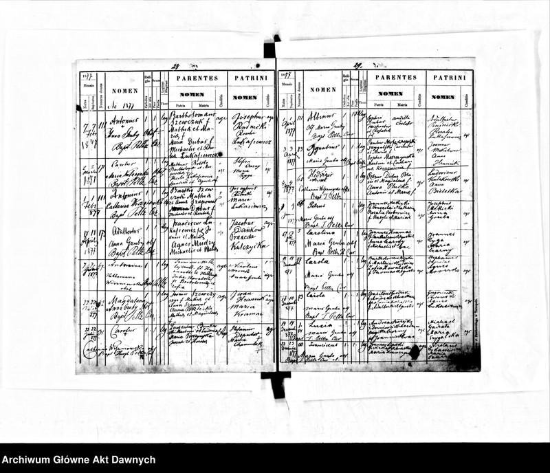 image.from.unit.number "Parafia: Baworów. Dekanat: Tarnopol. Księga metrykalna urodzeń dla wsi Grabowiec."