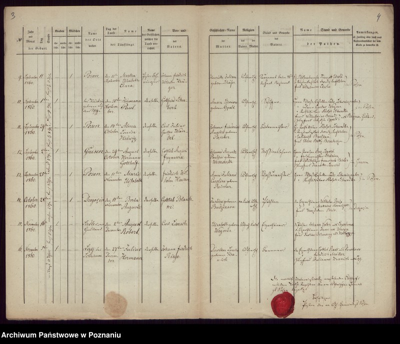 Obraz 4 z jednostki "Duplikat des Taufregisters"