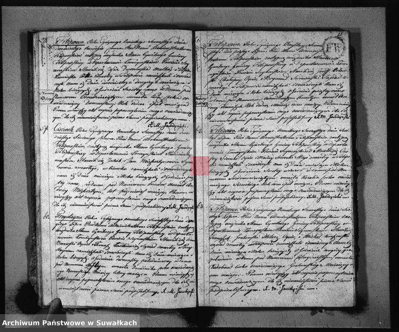 Obraz 13 z jednostki "Akta Zeszłych Gminy Filipowskiey od 1-go Stycznia 1816 R-u"