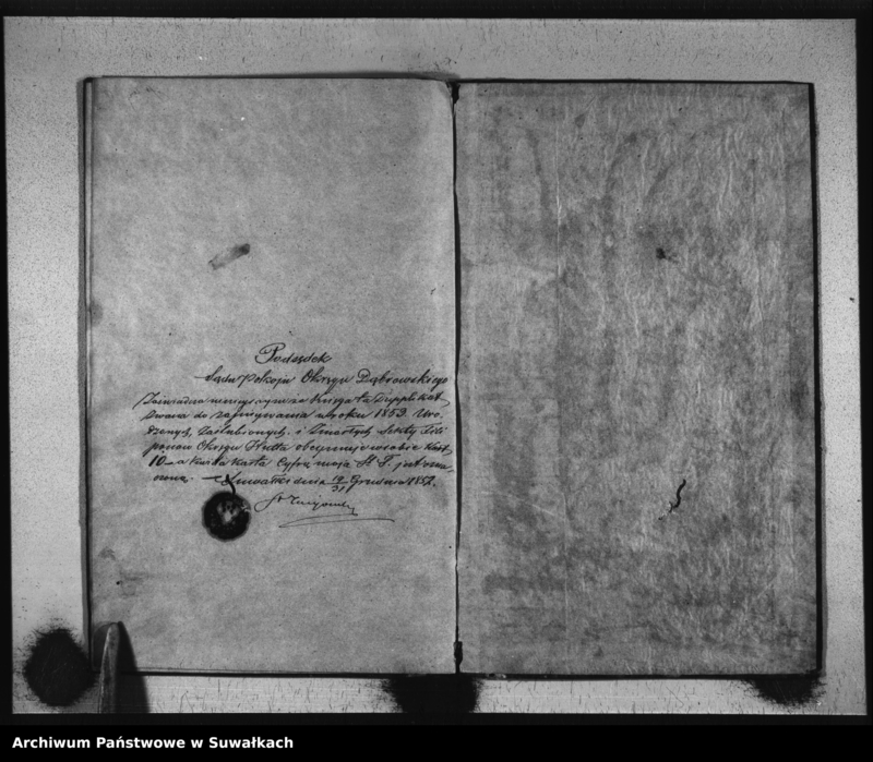 image.from.unit.number "Duplikat Aktów Urzędnika Stanu Cywilnego Sekty Filipońskiej Okręgu Hutta Urodzonych, Zaślubionych i Zmarłych za Rok 1853"