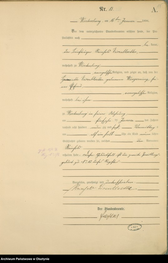 image.from.unit.number "Geburts-Haupt-Register Nr 1 - 215"