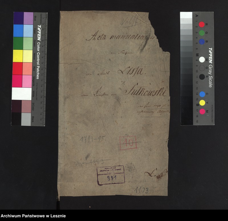 Obraz 2 z jednostki "[Akta manualia J. C. in Sachen der Stadt Lissa contra den Fürsten von Sułkowski wegen Abgaben]"