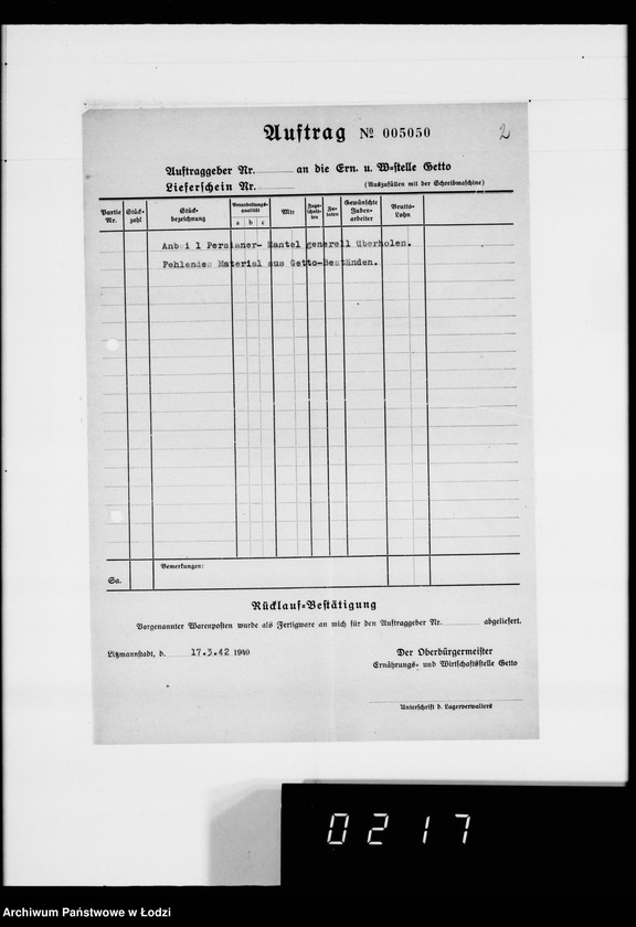 Obraz 7 z jednostki "Kürschnerei. [Zamówienia, rachunki i świadectwa dostaw]"