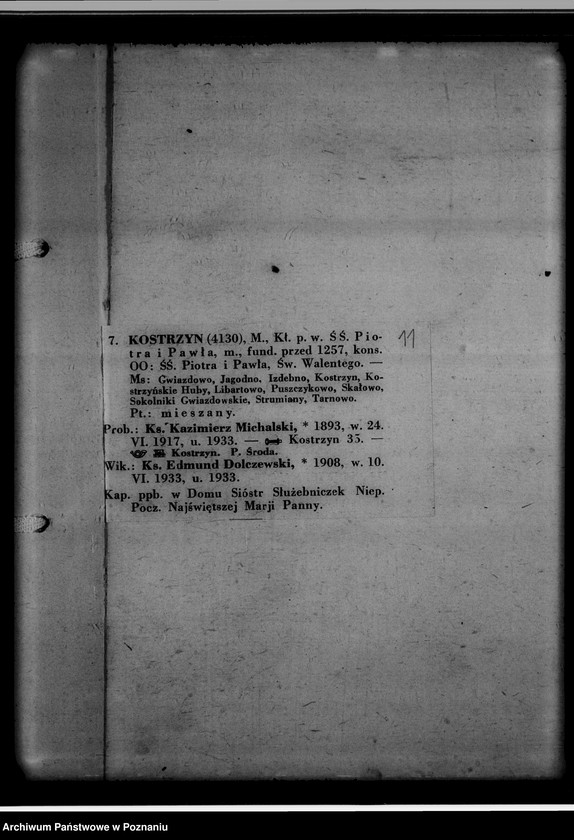 Obraz 15 z jednostki "[Wykaz ksiąg kościelnych wyznania katolickiego i ewangelickiego z powiatu średzkiego]"