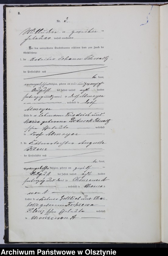 image.from.unit.number "Heiraths-Haupt-Register Nr 1 - 33"