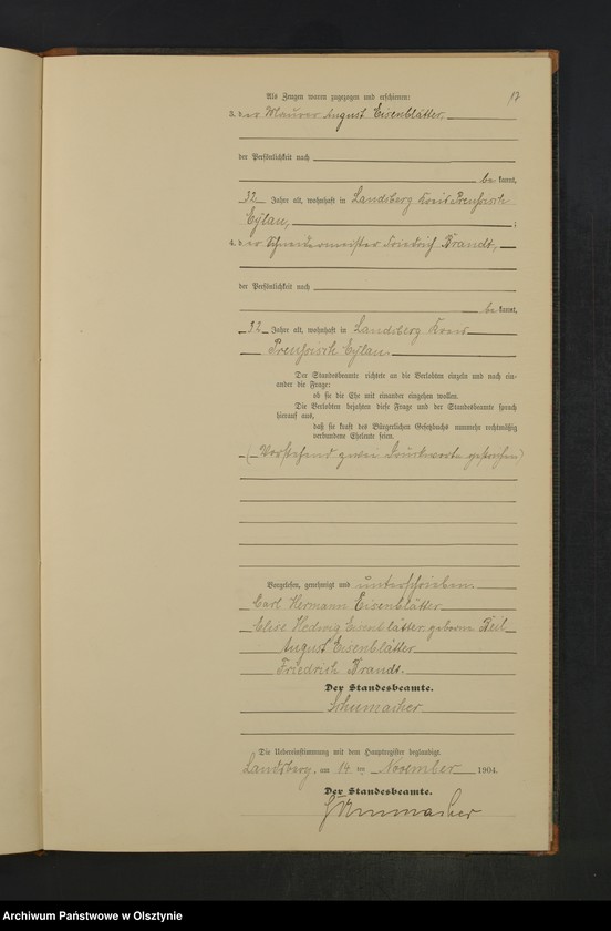 image.from.unit.number "Heiraths-Neben-Register Nr 1 - 11"