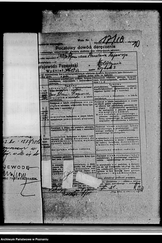 Obraz 14 z jednostki "Warsztat wulkanizacyjny St. Rajewicza w Wolsztynie nr woj. kotła 6504"