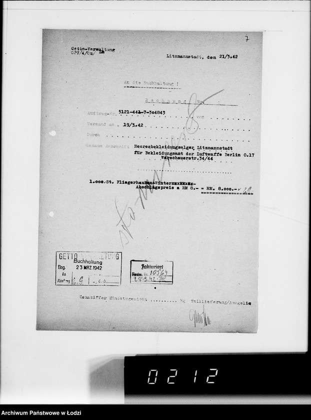 Obraz 11 z jednostki "441 Fliegerhauben Winter. Auslieferung"