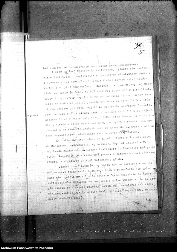 Obraz 9 z jednostki "Sprawy szczegółowo-administracyjne Aprowizacja Kongresówki"