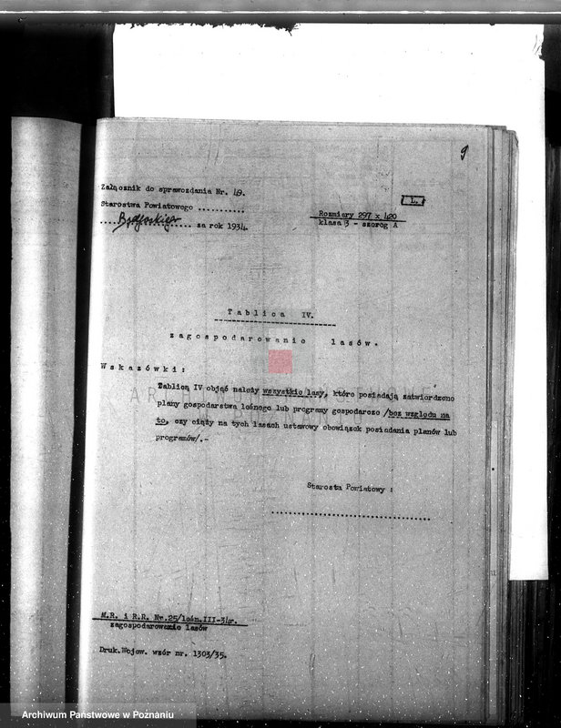 image.from.unit.number "Sprawozdanie z działalności organów ochrony lasów za rok 1934"