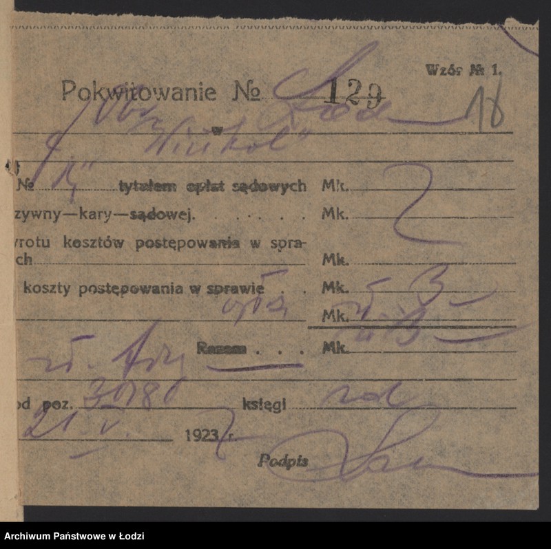 Obraz 20 z jednostki ""Winkol"- Abram Icek Chasilew- handel win i wódek"