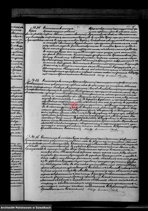 Obraz 16 z jednostki "Duplikat aktov serejskago rimsko-katoličeskago prichoda rodivšichsja, brakosočetavšichsja i umeršich za 1901 god"