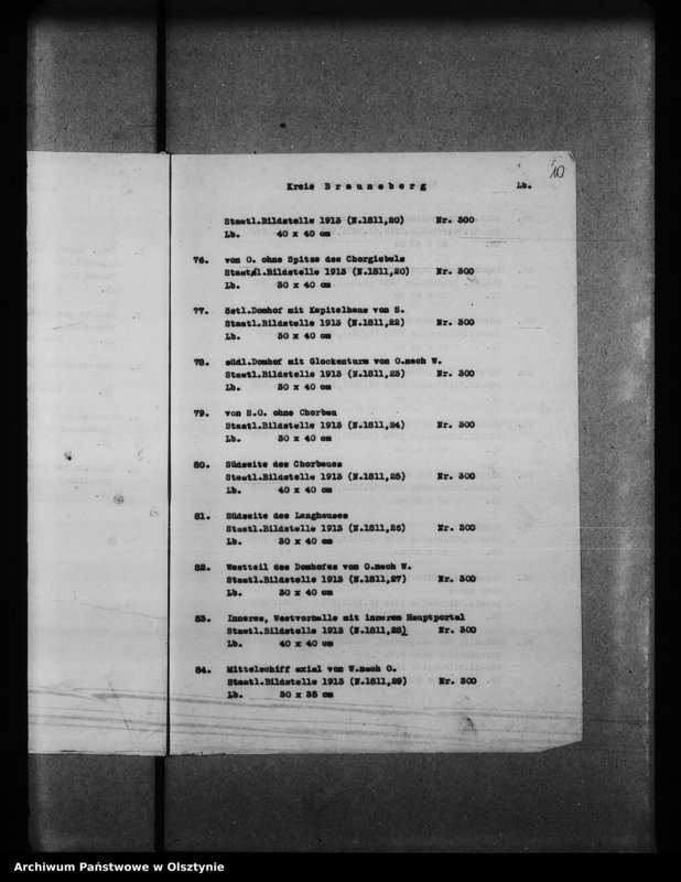 image.from.unit.number "Katalog der Lichtbilder des Provinziellen Denkmalarchievs"