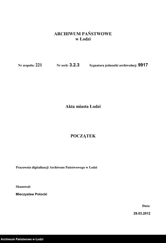 Obraz 2 z jednostki "Księga ludności stałej Łódź - cyrkuł I nowa dzielnica starozakonnych"