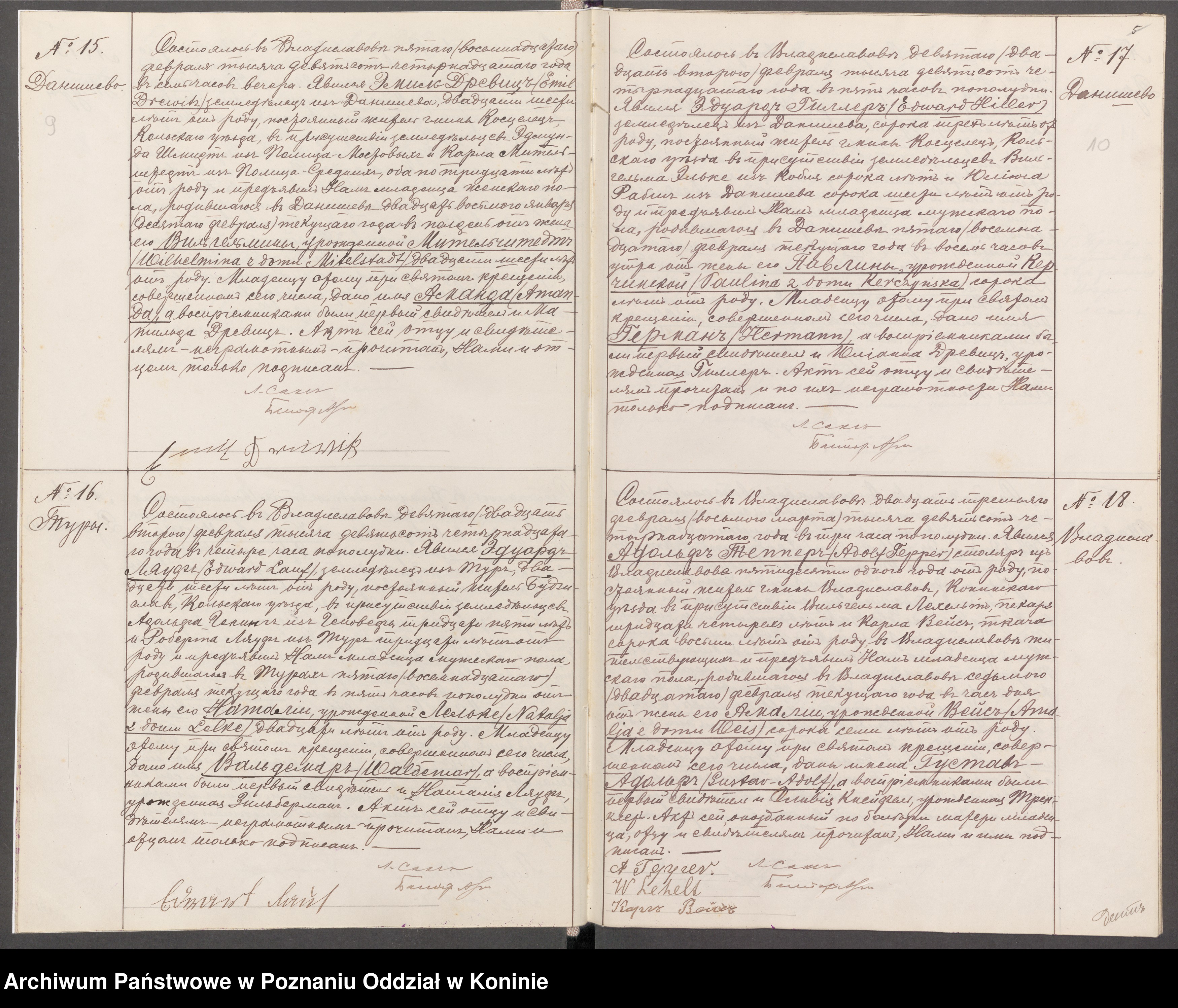 Skan z jednostki: Akty UMZ [urodzeń, małżeństw, zgonów za rok 1914] [...]