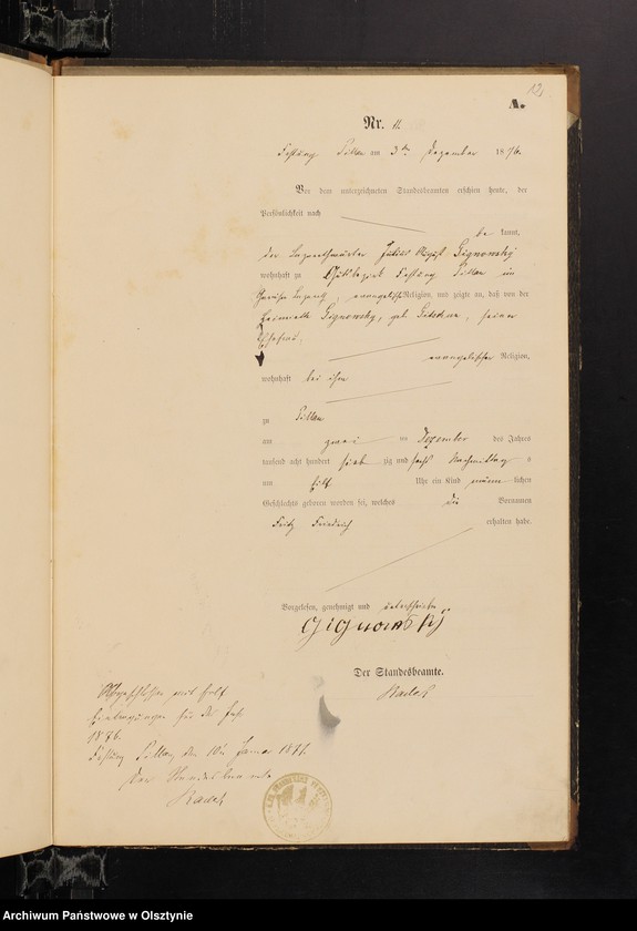 image.from.unit.number "Geburts-Haupt-Register Nr 1 - 11"