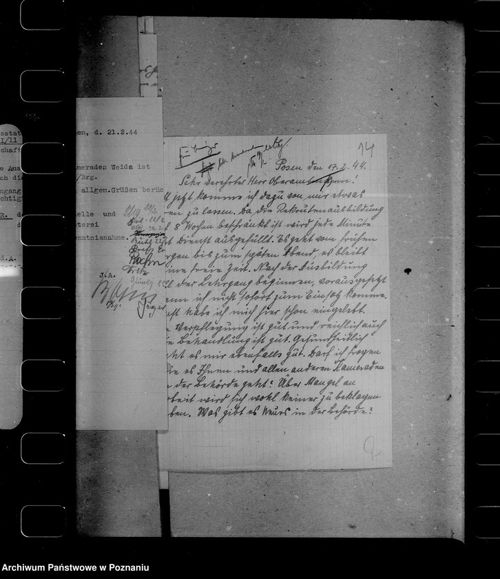 Obraz 18 z jednostki "Korespondencja z powołanymi do wojska pracownikami urzędu namiestnika"