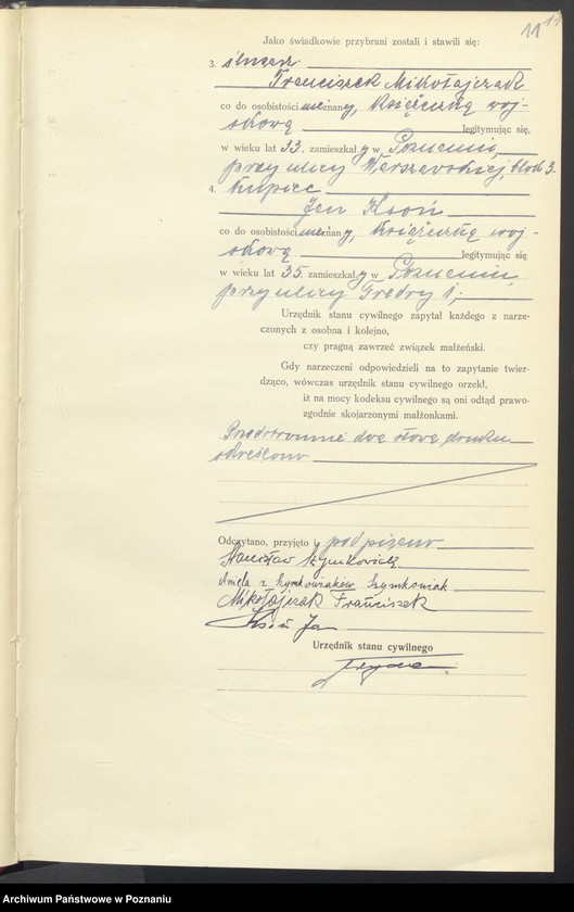 Obraz 13 z jednostki "Księga miejscowa małżeństw tom IV [Rejestr główny małżeństw]"
