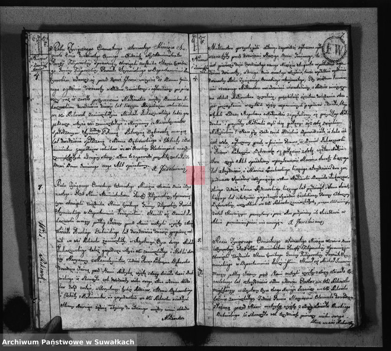 image.from.unit.number "Akta Zaślubionych Gminy Filipowskiey od 1go Stycznia 1814 R-u"