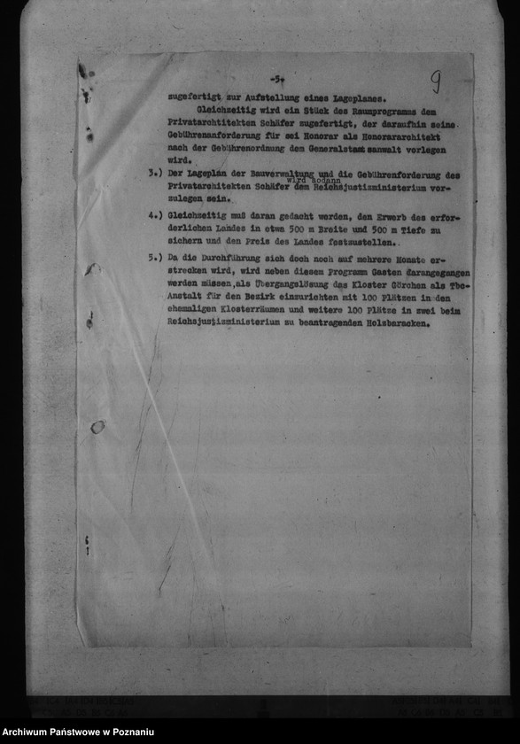 Obraz 12 z jednostki "Zakład dla chorych na gruźlicę w Gostyninie - plany założenia"