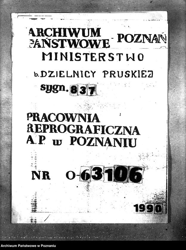 Obraz 1 z jednostki "[korespondencja w sprawie udzielenia zapomóg na roboty interwencyjne w Bydgoszczy]."