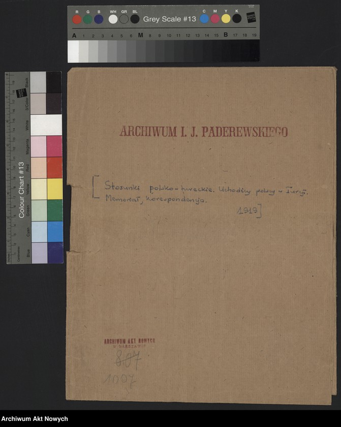 image.from.unit.number "Stosunki polsko-tureckie. Uchodźcy polscy w Turcji. Memoriał, korespondencja"