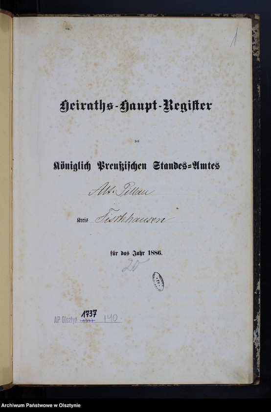 image.from.unit.number "Heiraths-Haupt-Register Nr 1 - 28"