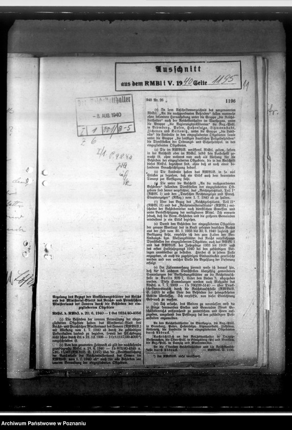 Obraz 15 z jednostki "Przepisy i korespondencja w sprawie dzienników urzędowych, ksiąg adresowanych itp.."