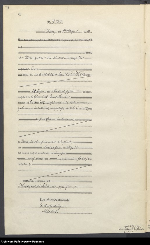 Obraz 6 z jednostki "Księga miejscowa zgonów tom III [Rejestr główny zgonów]"