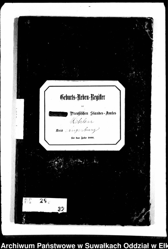 image.from.unit.number "Geburts-Neben-Register des Preussischen Standes-Amtes Kehlen Kreis Angerburg"