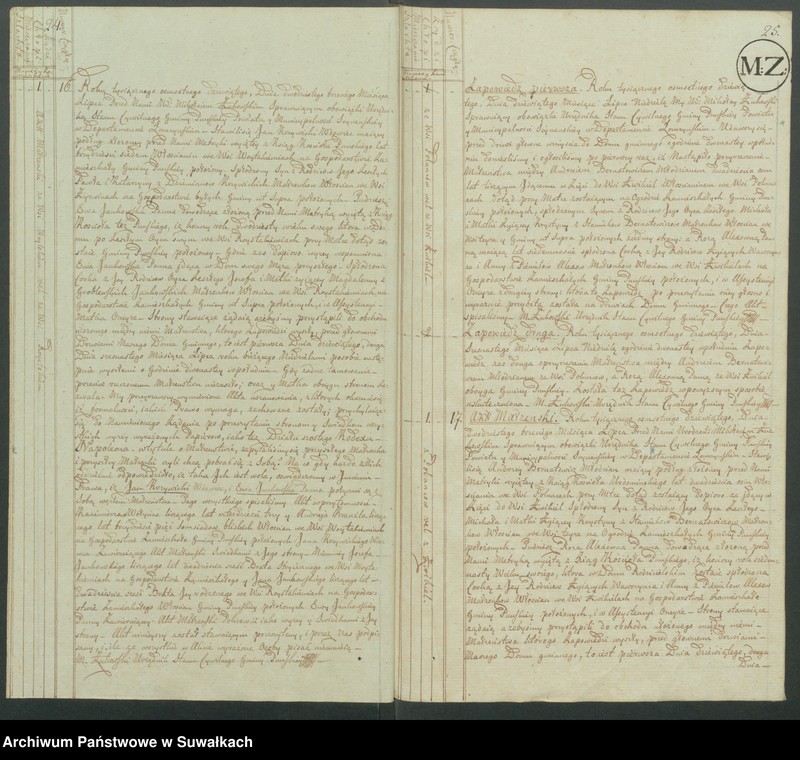 image.from.unit.number "Akta małżeństwa gminy puńskiey od 1-go maja 1809"